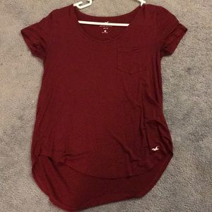 Maroon Hollister Top